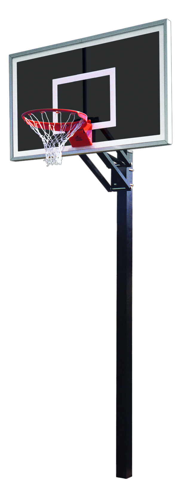 First Team Champ Eclipse In Ground Basketball Goal - 36"x60" Smoked Tempered Glass
