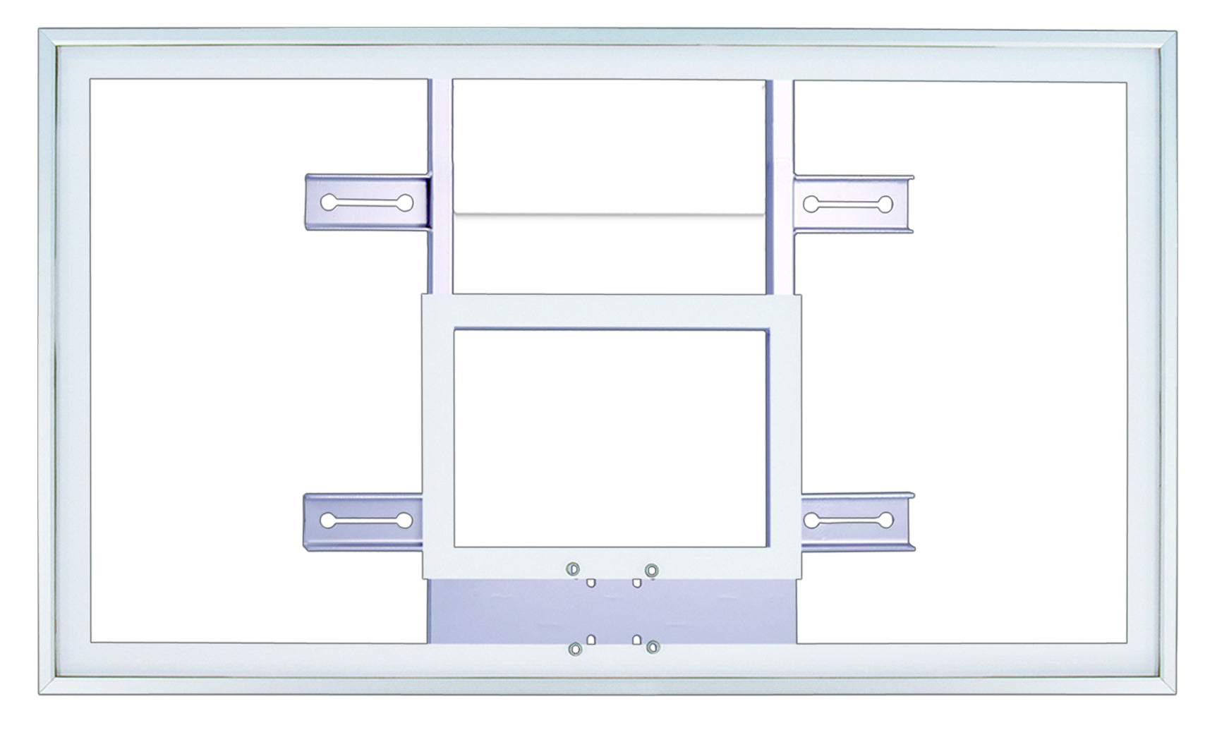 First Team FT222H Gymnasium Acrylic Basketball Backboard - 42