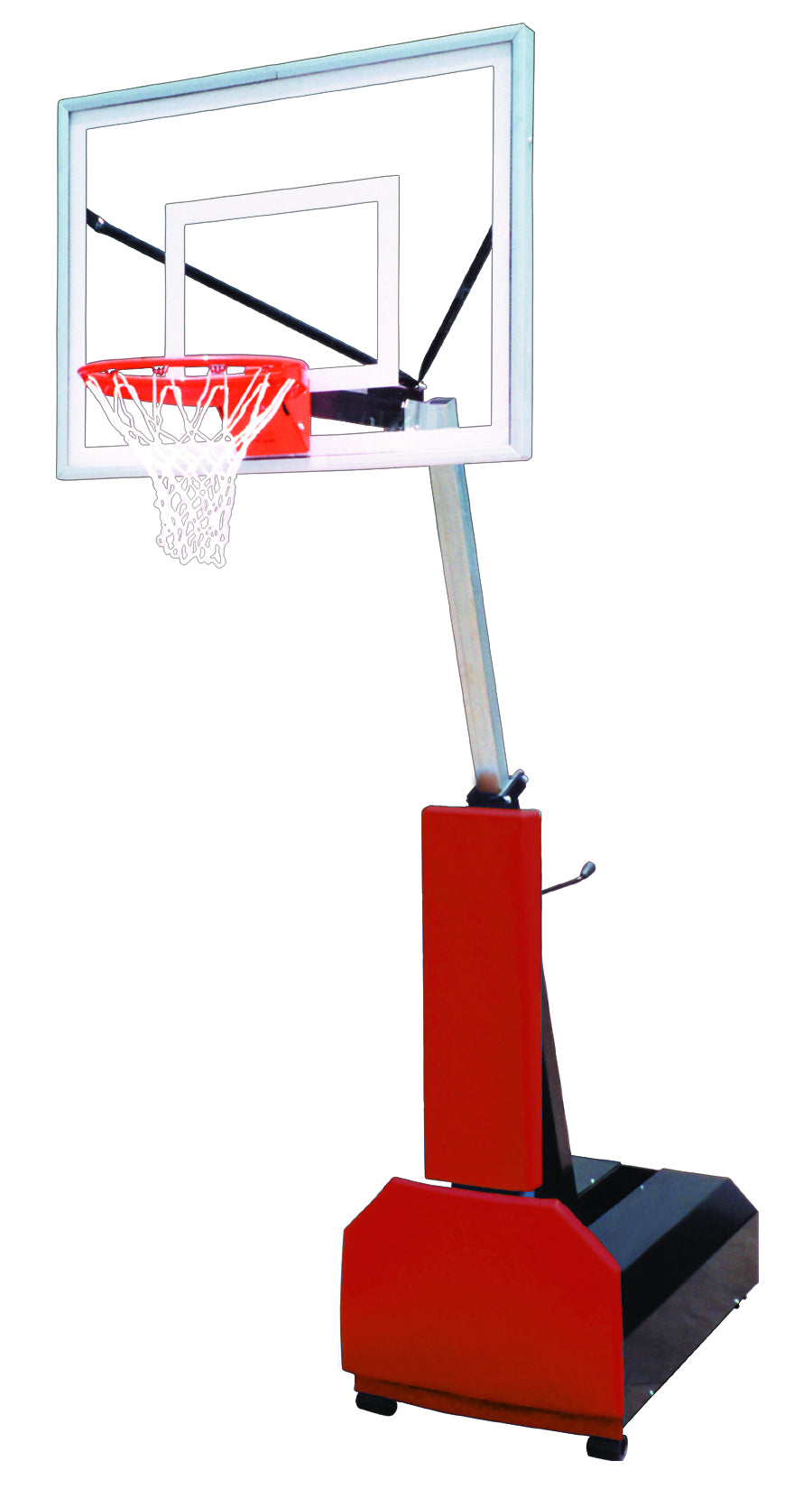 First Team Fury III Portable Basketball Goal - 36