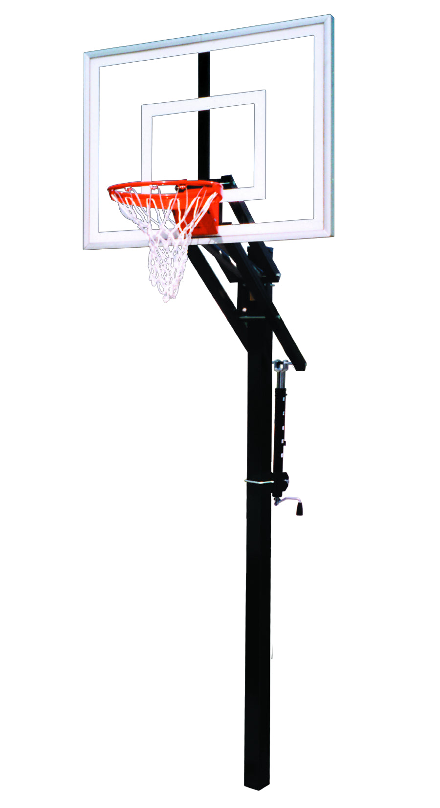 First Team Jam Turbo In Ground Basketball Goal - 36"x54" Tempered Glass