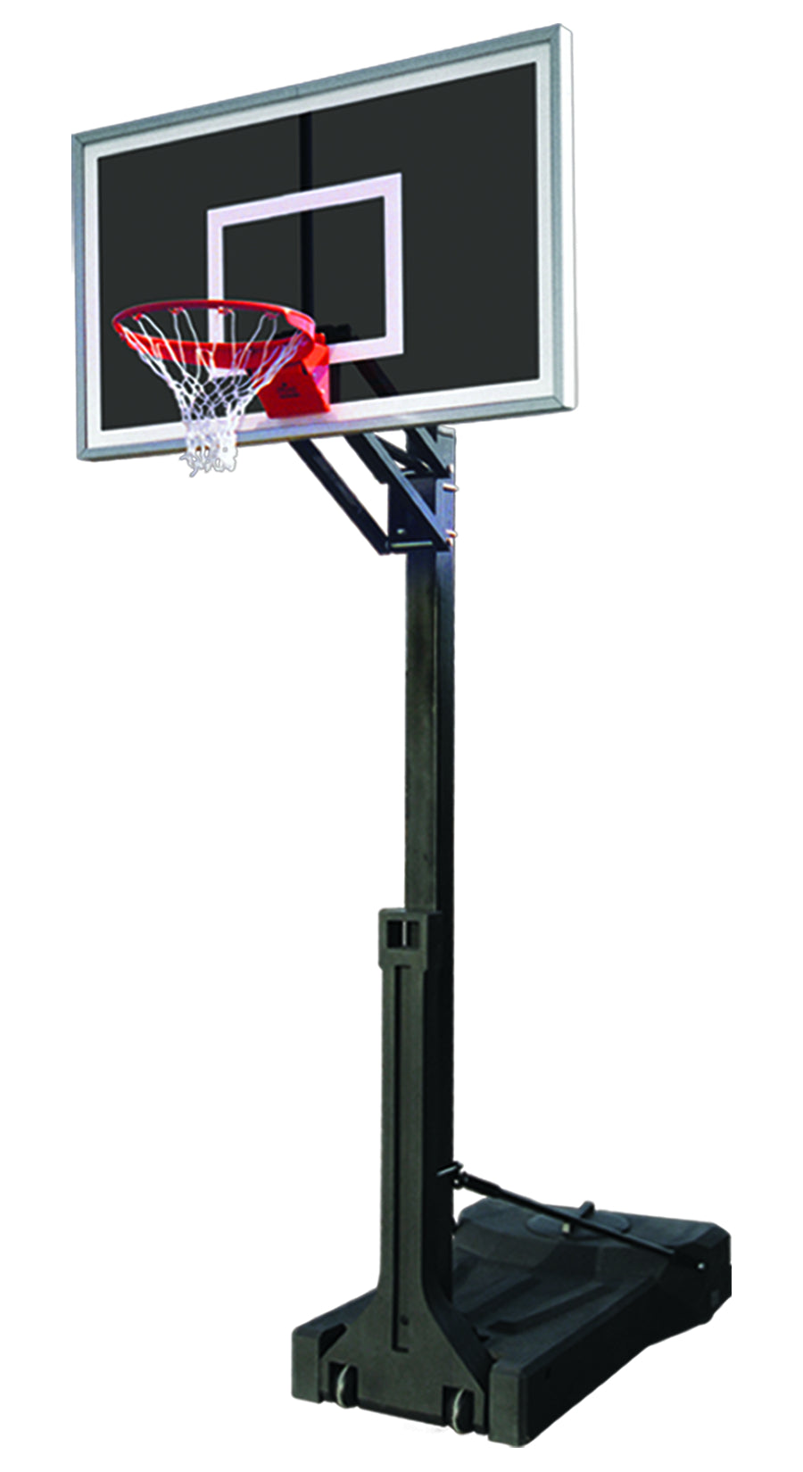 First Team OmniChamp Eclipse Portable Basketball Goal - 36"x60" Smoked Tempered Glass