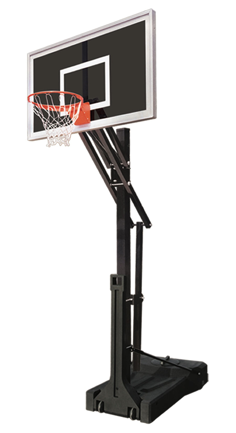 First Team OmniSlam Eclipse Portable Basketball Goal - 36"x60" Smoked Tempered Glass