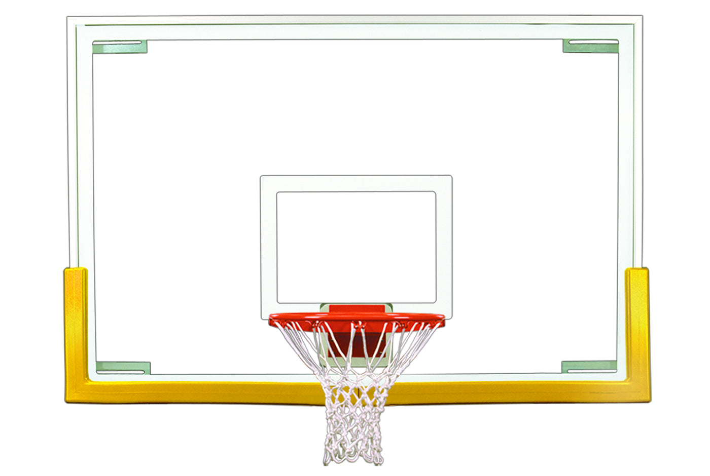 First Team Tradition™ Basketball Backboard Upgrade Package - 48"x72" Tempered Glass