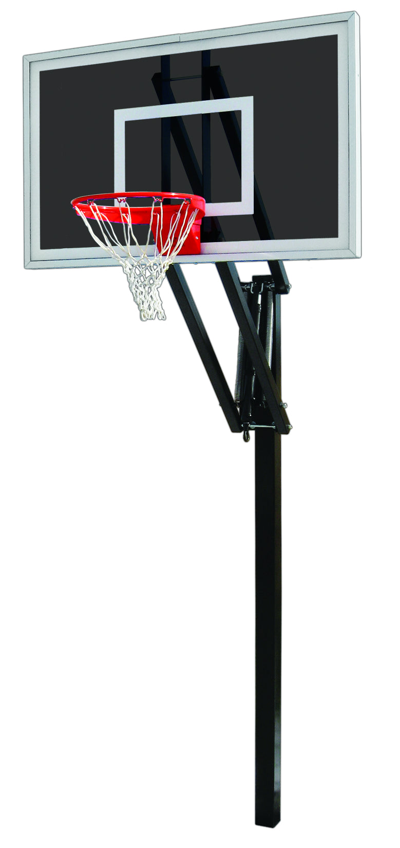 First Team Vector Eclipse In Ground Basketball Goal - 36"x60" Smoked Tempered Glass