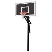 First Team Jam Eclipse In Ground Basketball Goal - 36"x60" Smoked Tempered Glass