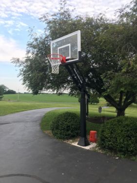 Ironclad Triple Threat In Ground Basketball Goal - 36"x54" Tempered Glass - 5" pole