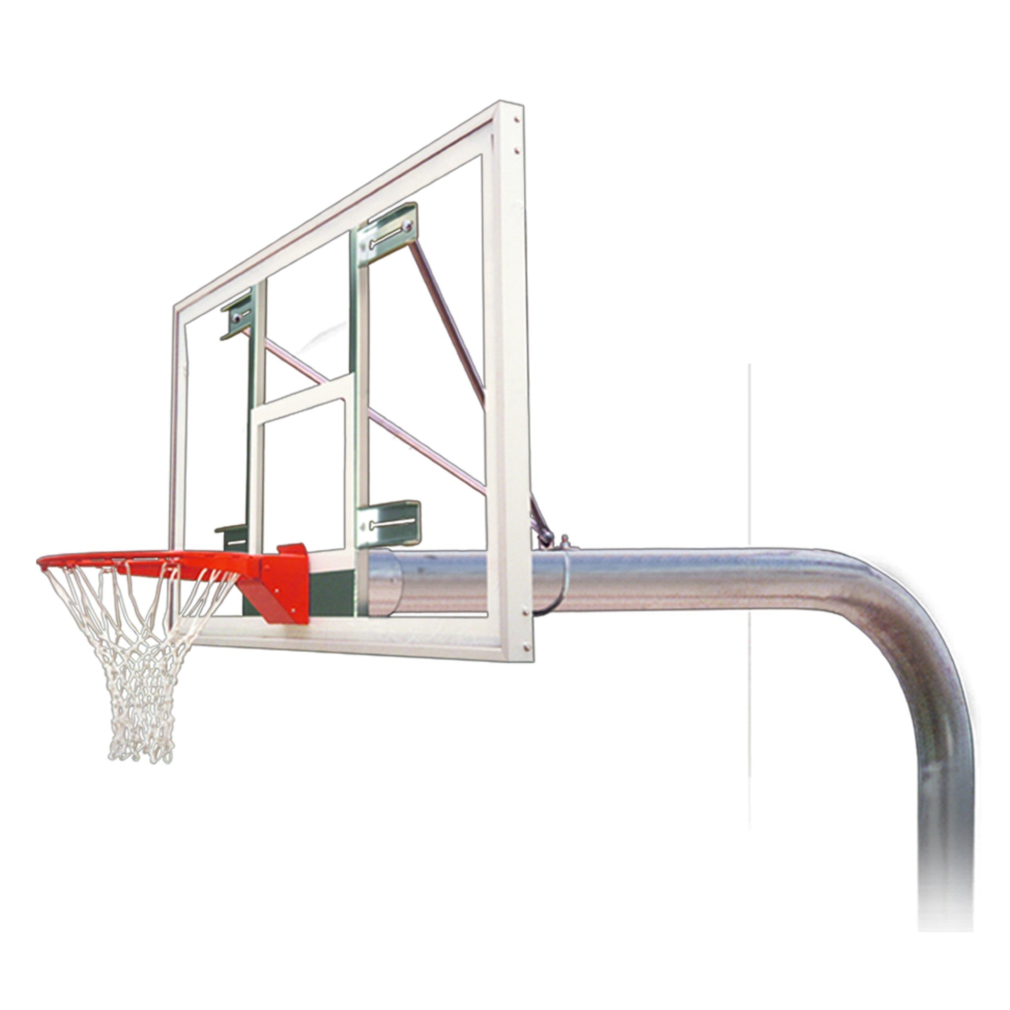 First Team Brute In Ground Basketball Goal