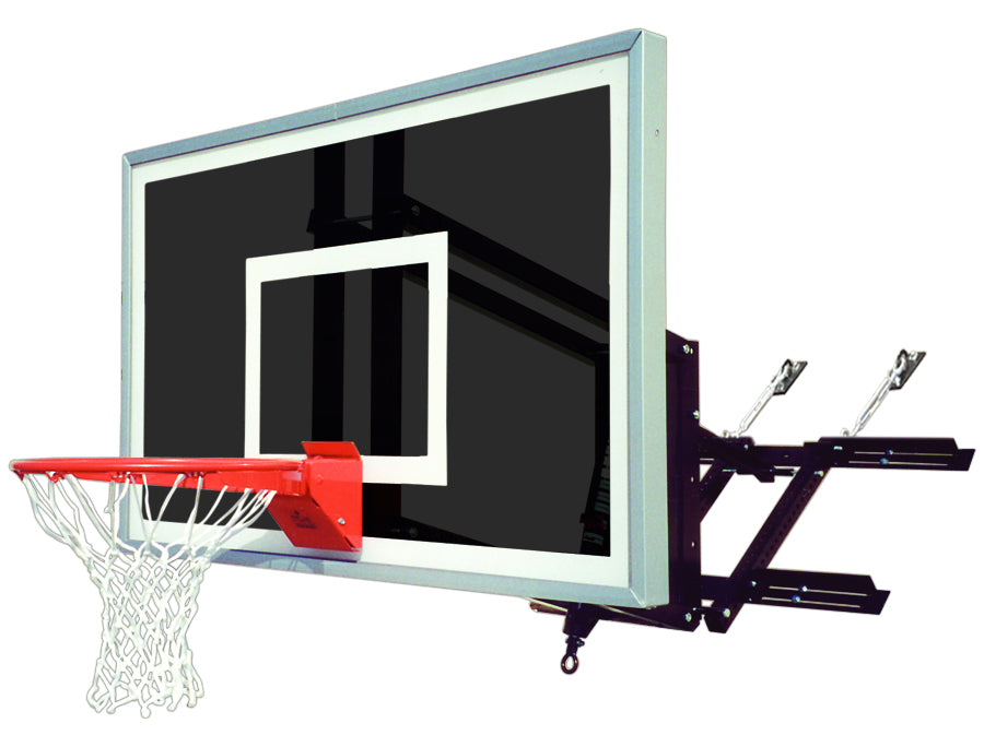 First Team RoofMaster Eclipse Adjustable Basketball Goal - 36"x60" Smoked Tempered Glass