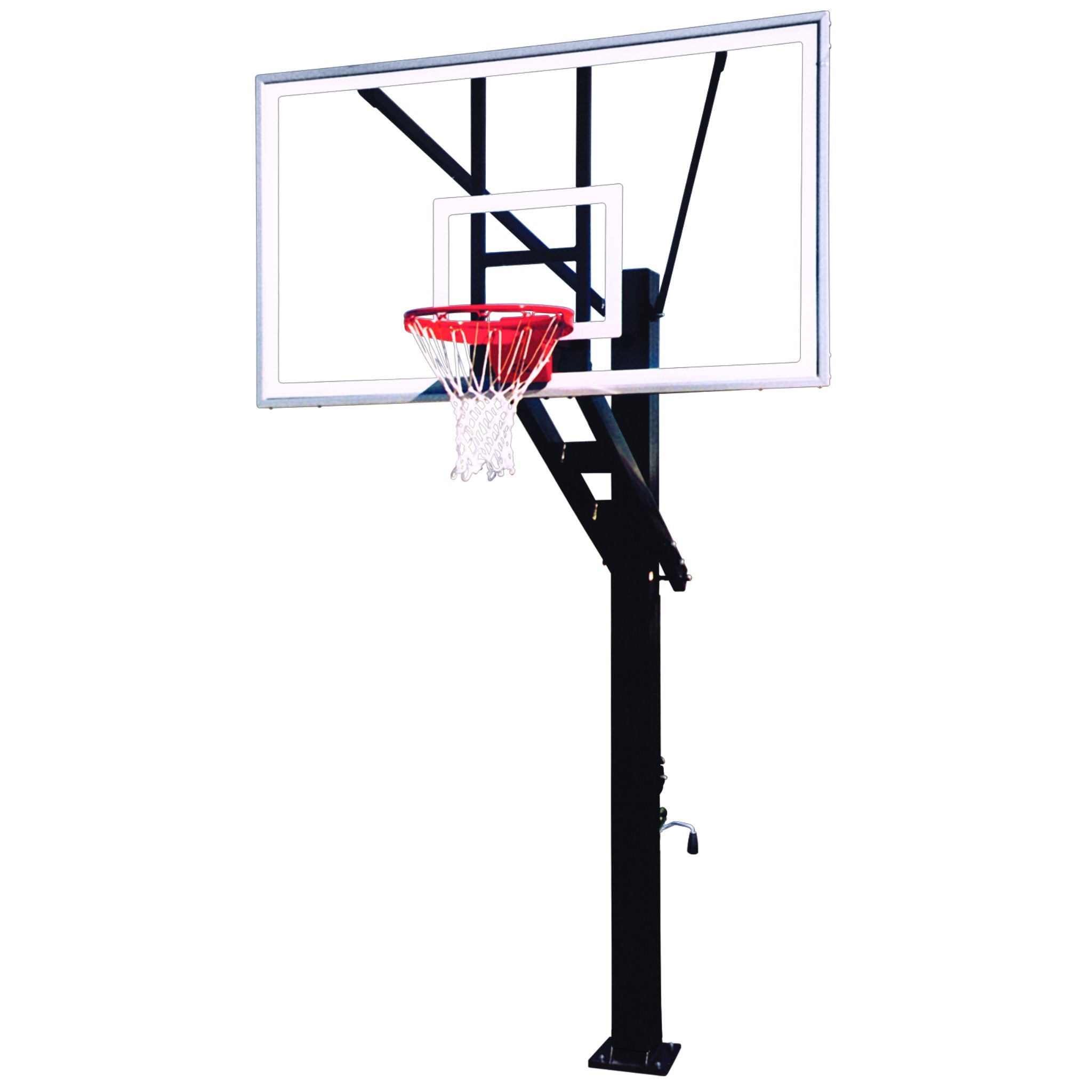 First Team Stainless Olympian In Ground Basketball Goal