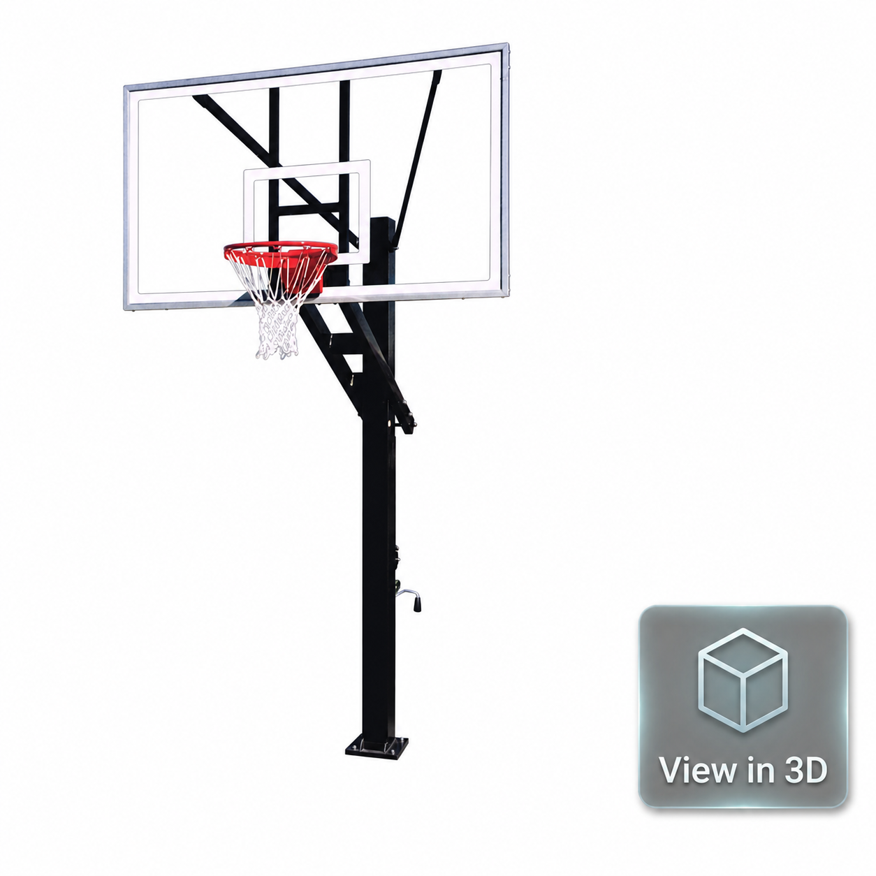First Team Stainless Olympian In Ground Basketball Goal