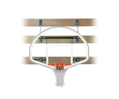 First Team SuperMount01 Advantage Wall Mounted Basketball Goals - 39"x54" Tempered Glass