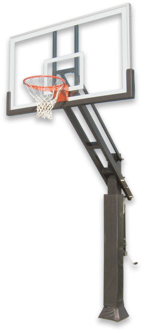 Ironclad Triple Threat In Ground Basketball Goal - 42" x 72" Tempered Glass