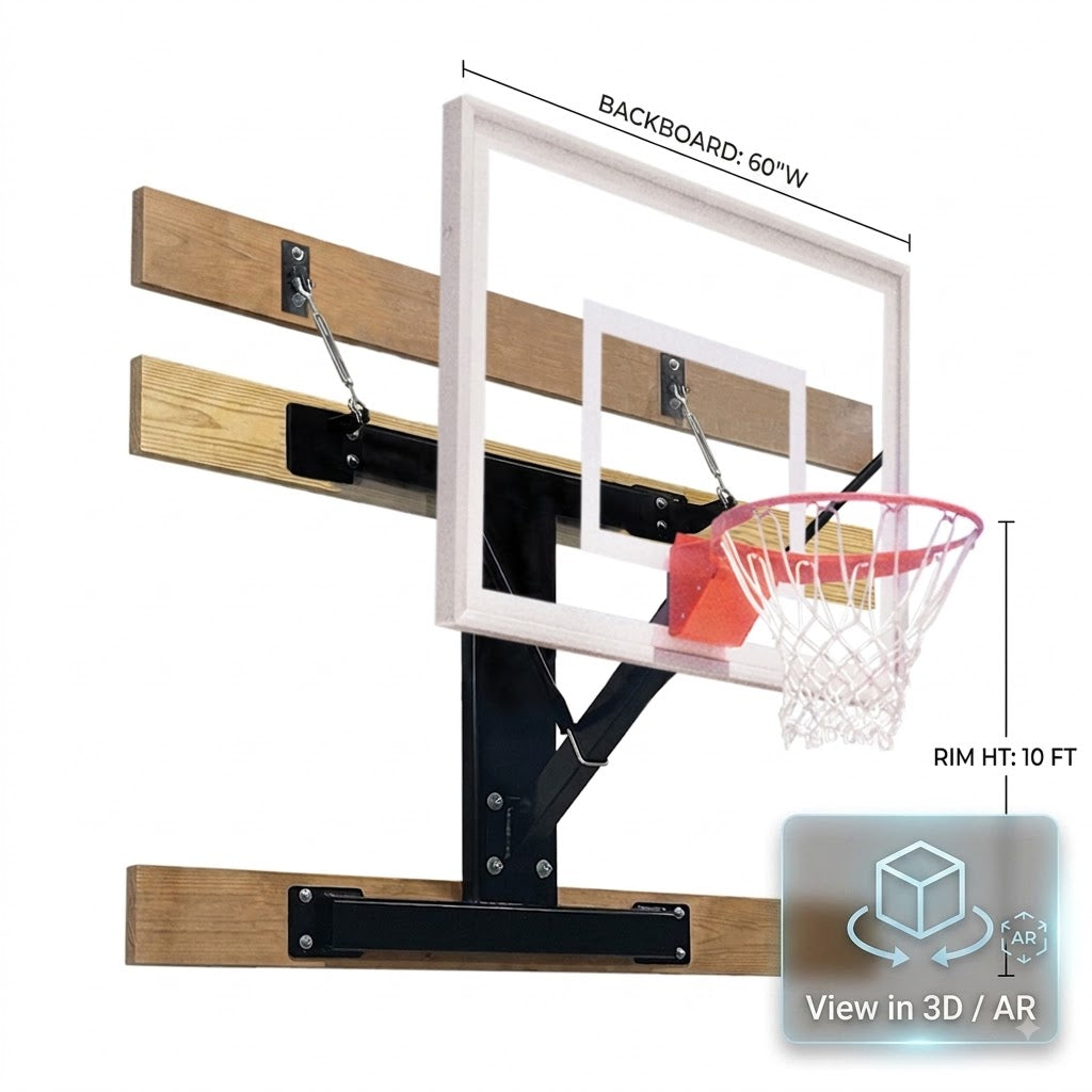 First Team VersiSport™ Wall Mount Basketball Goal