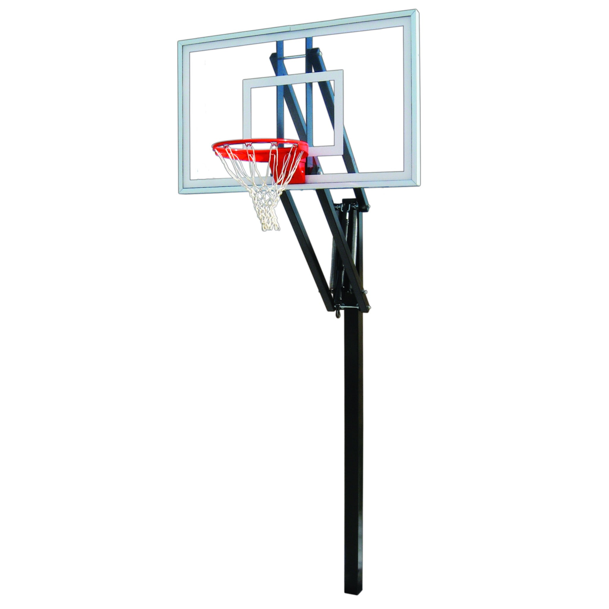 First Team Vector In Ground Basketball Goal