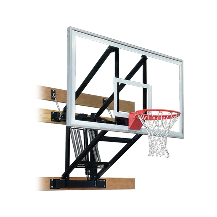 First Team Wall Monster Arena Wall Mounted Basketball Goal - 42"x72" Tempered Glass