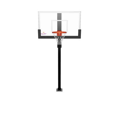 First Team Legend Jr Ultra In Ground Basketball Goal - 36"x54" Tempered Glass