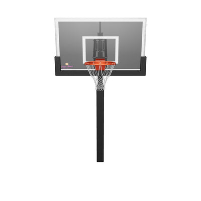 First Team Champ Eclipse In Ground Basketball Goal - 36"x60" Smoked Tempered Glass