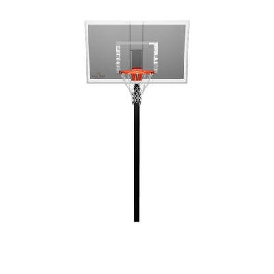 First Team Legacy Eclipse In Ground Basketball Goal - 36"x60" Smoked Tempered Glass