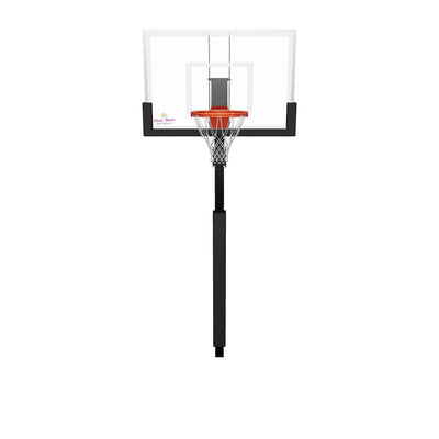 First Team Legacy Turbo In Ground Basketball Goal - 36"x54" Tempered Glass