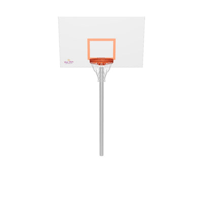 First Team Ruffneck Excel In Ground Basketball Goal - 42"x72" Steel