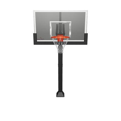 First Team Slam Eclipse In Ground Basketball Goal - 36"x60" Smoked Tempered Glass