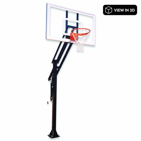 First Team Attack In Ground Adjustable Basketball Goal