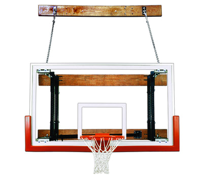 First Team FoldaMount46 Victory Wall Mounted Basketball Goal - 42"x72" Tempered Glass