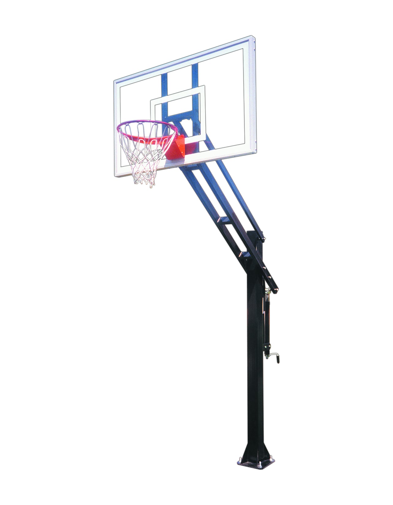 First Team Force Pro In Ground Basketball Goal - 36"x60" Tempered Glass