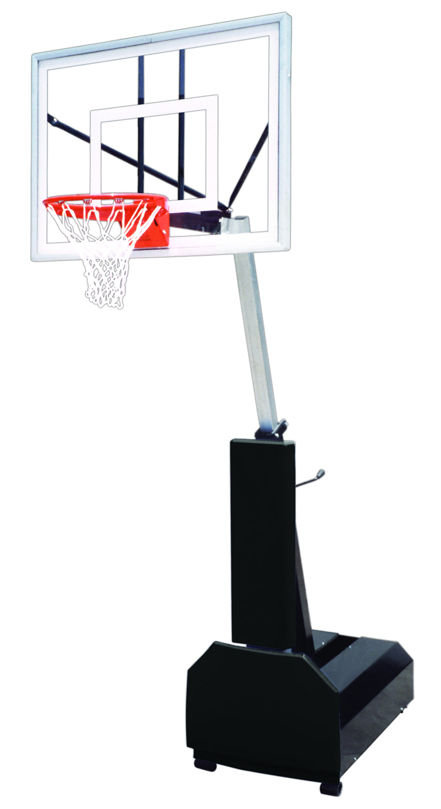 First Team Fury Turbo Portable Basketball Goal - 36"x54" Tempered Glass