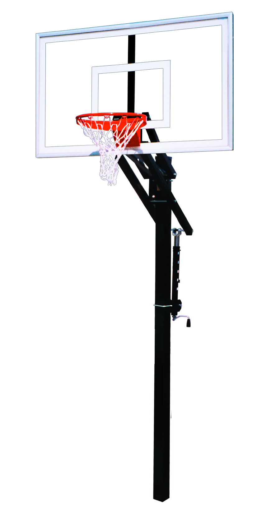 First Team Jam Nitro In Ground Basketball Goal - 36"x60" Tempered Glass