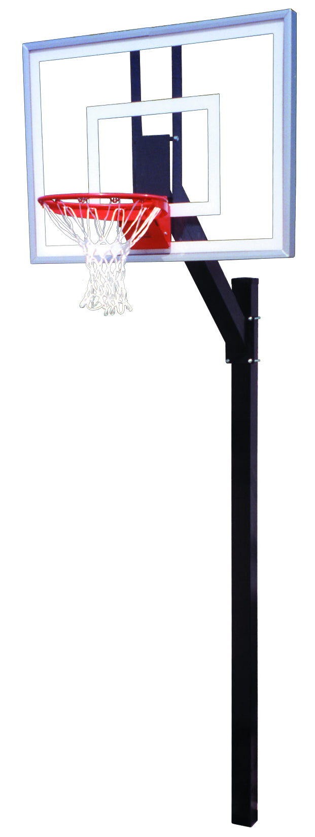 First Team Legacy Turbo In Ground Basketball Goal - 36"x54" Tempered Glass