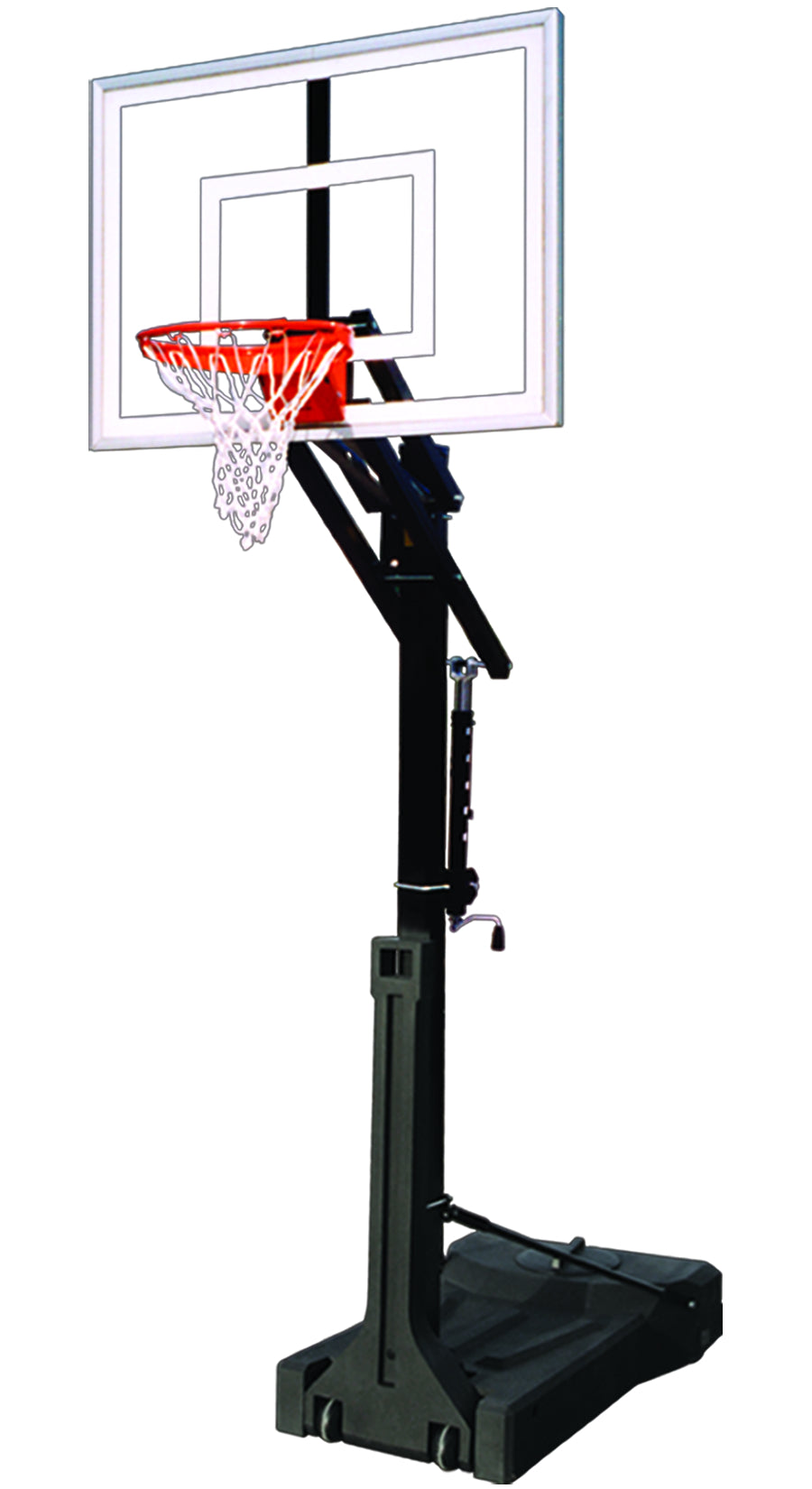 First Team OmniJam Turbo Portable Basketball Goal - 36"x54" Tempered Glass