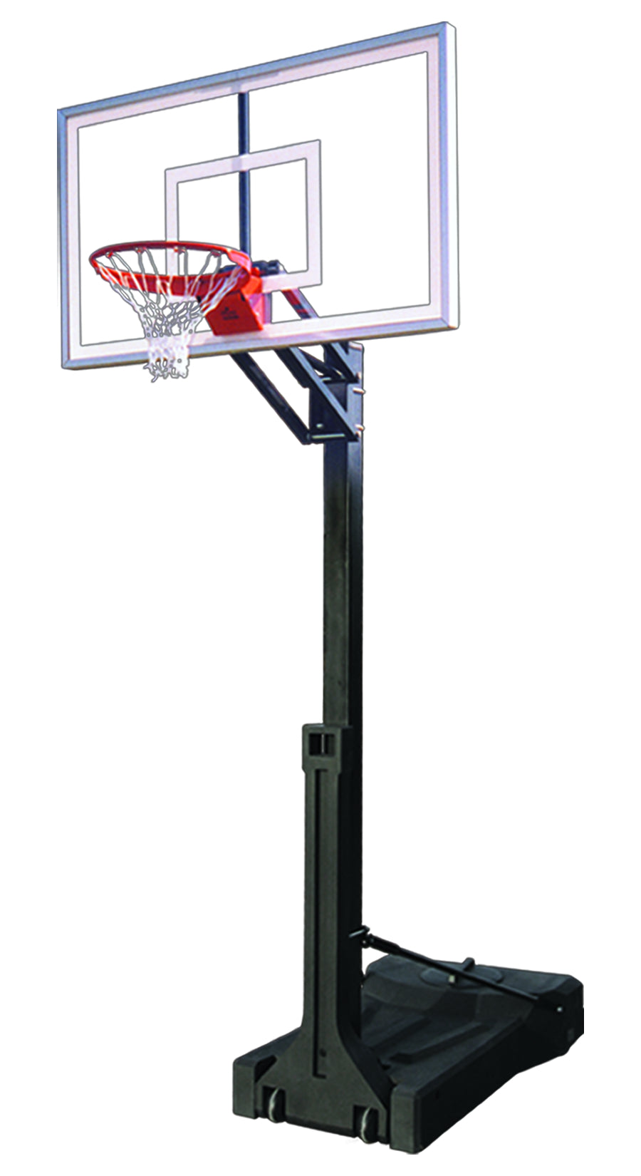 First Team OmniChamp Nitro Portable Basketball Goal - 36"x60" Tempered Glass