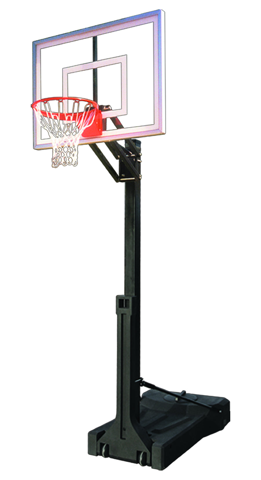 First Team OmniChamp Turbo Portable Basketball Goal - 36"x54" Tempered Glass