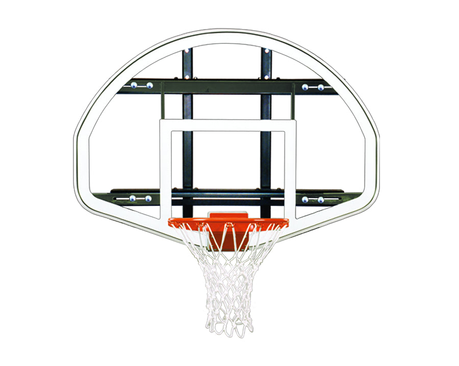 First Team PowerMount Advantage Wall Mounted Basketball Goal - 39"x54" Tempered Glass