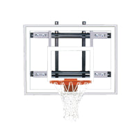 First Team PowerMount Ultra Wall Mounted Basketball Goal - 36"x54" Tempered Glass