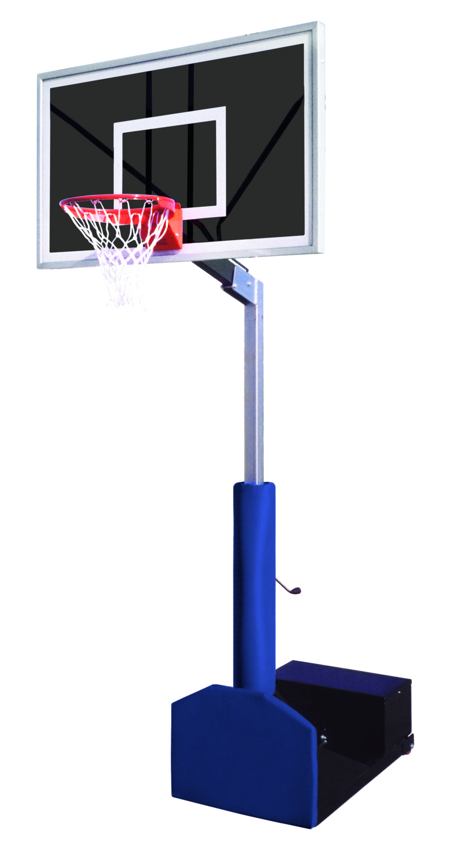 First Team Rampage Eclipse Portable Basketball Goal - 36"x60" Smoked Tempered Glass