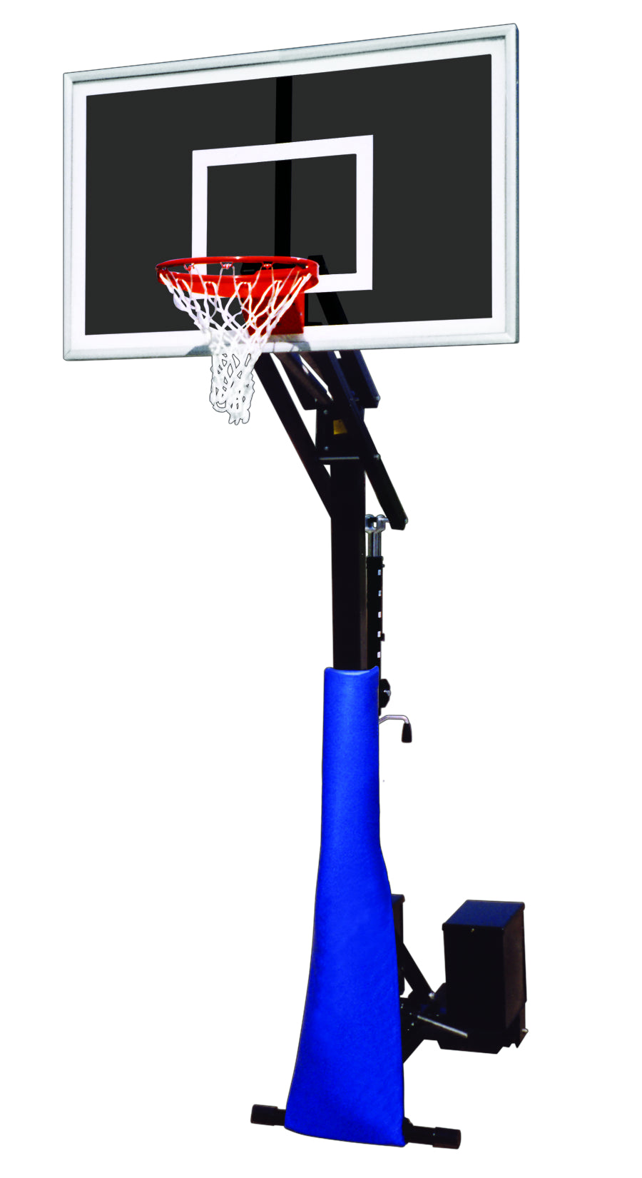 First Team RollaJam Eclipse Portable Basketball Goal - 36"x60" Smoked Tempered Glass