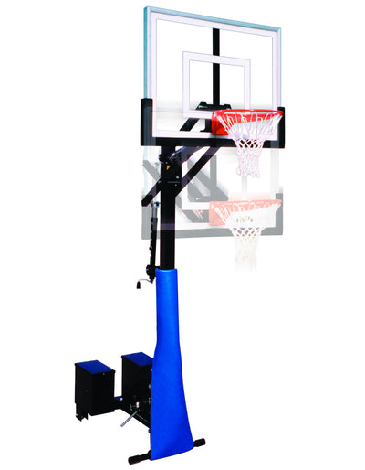 First Team RollaJam Eclipse Portable Basketball Goal - 36"x60" Smoked Tempered Glass