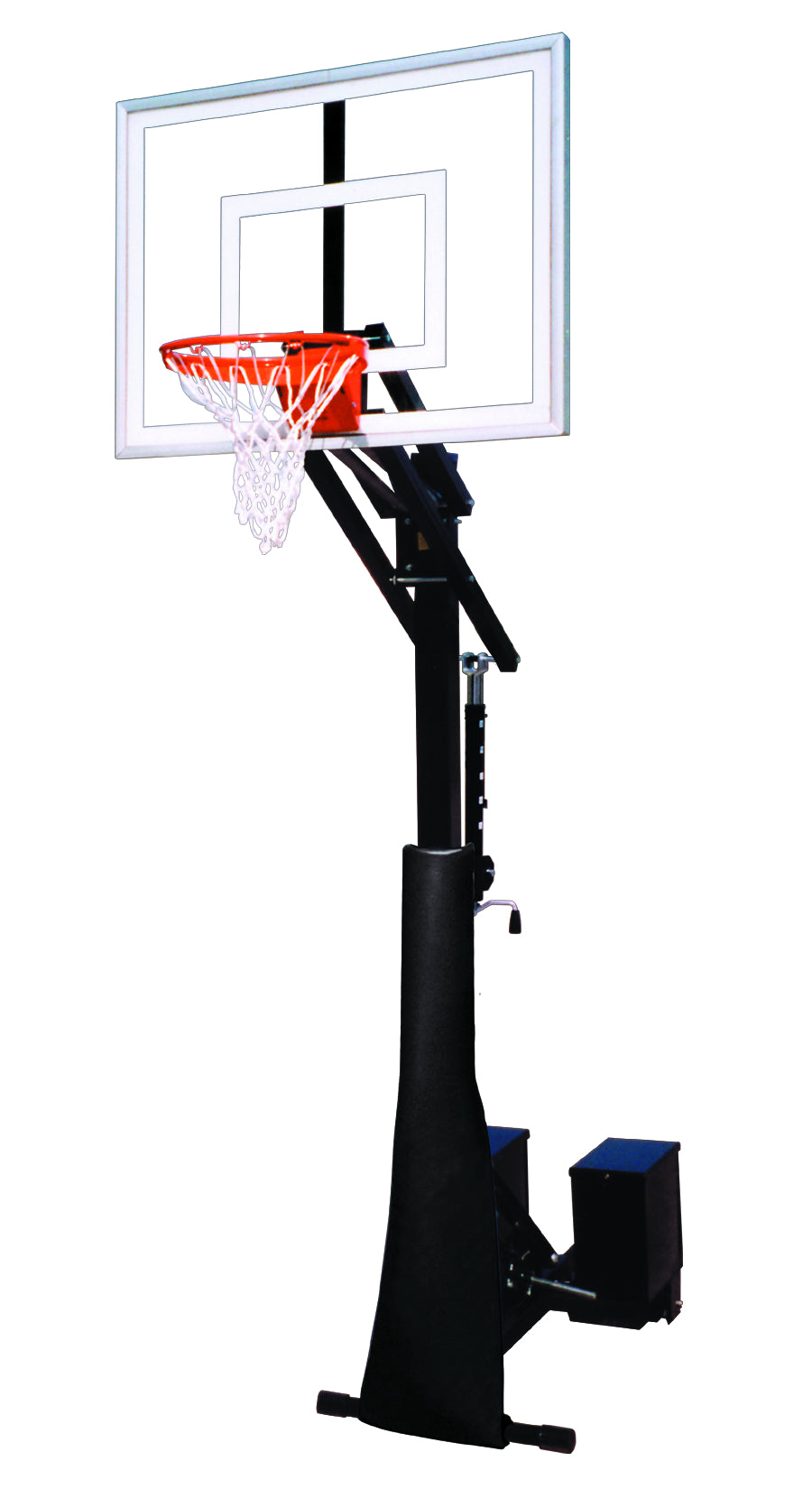 First Team RollaJam Turbo Portable Basketball Goal - 36"x54" Tempered Glass