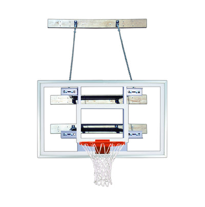 First Team SuperMount68 Pro Wall Mounted Basketball Goal - 36"x60" Tempered Glass