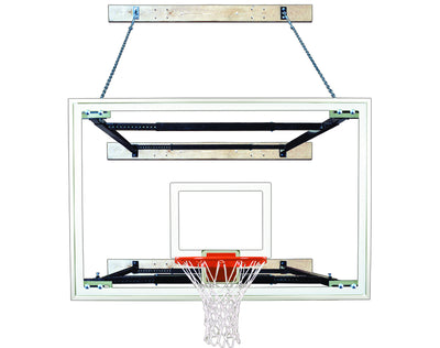 First Team SuperMount68 Tradition Wall Mounted Basketball Goal - 48"x72" Tempered Glass