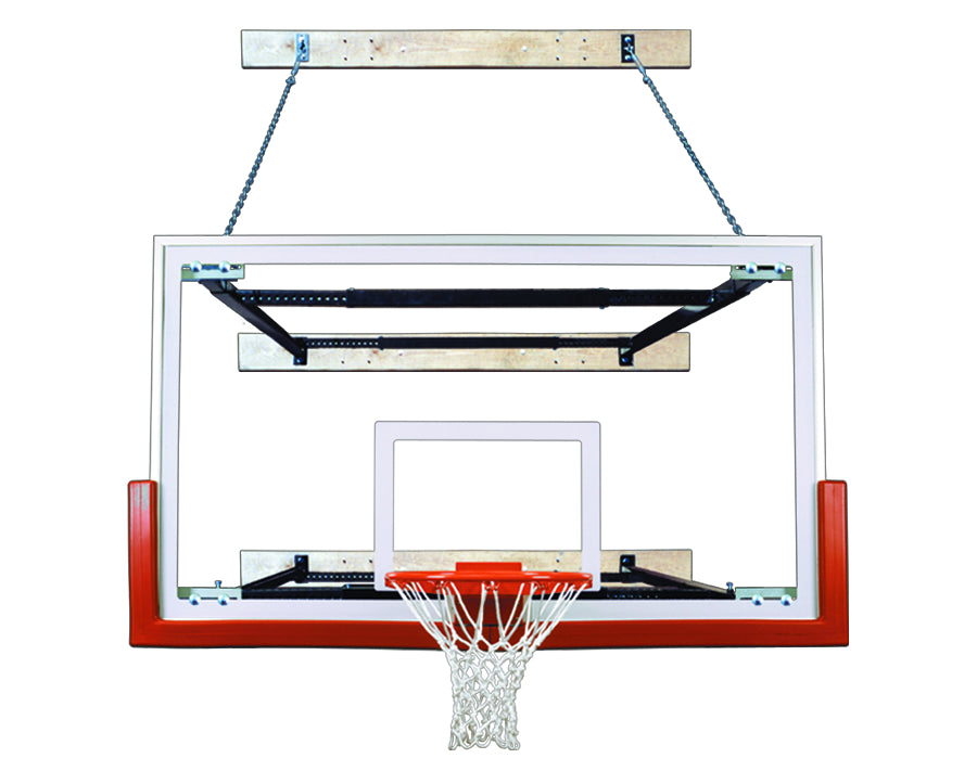 First Team SuperMount68 Victory Wall Mounted Basketball Goal - 42"x72" Tempered Glass
