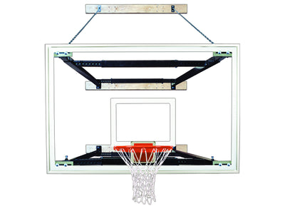 First Team SuperMount82 Tradition Wall Mounted Basketball Goal - 48"x72" Tempered Glass