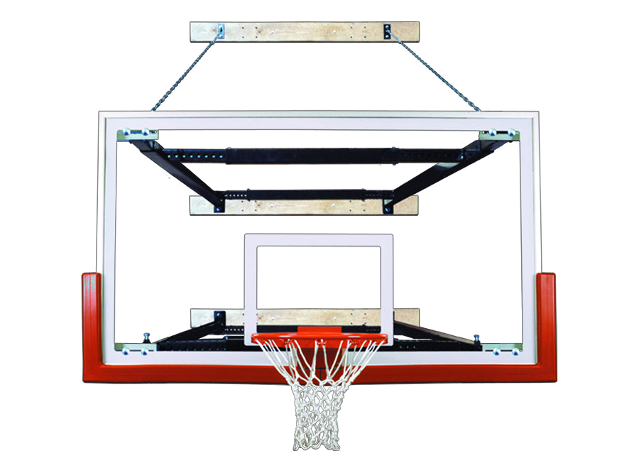 First Team SuperMount82 Victory Wall Mounted Basketball Goal - 42"x72" Tempered Glass