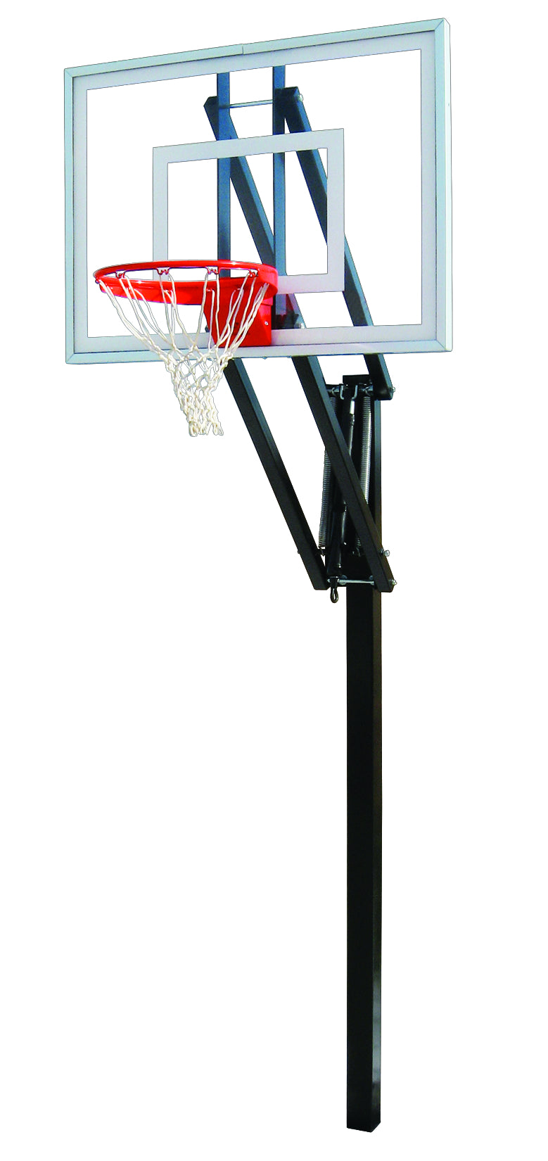 First Team Vector Turbo In Ground Basketball Goal - 36"x54" Tempered Glass